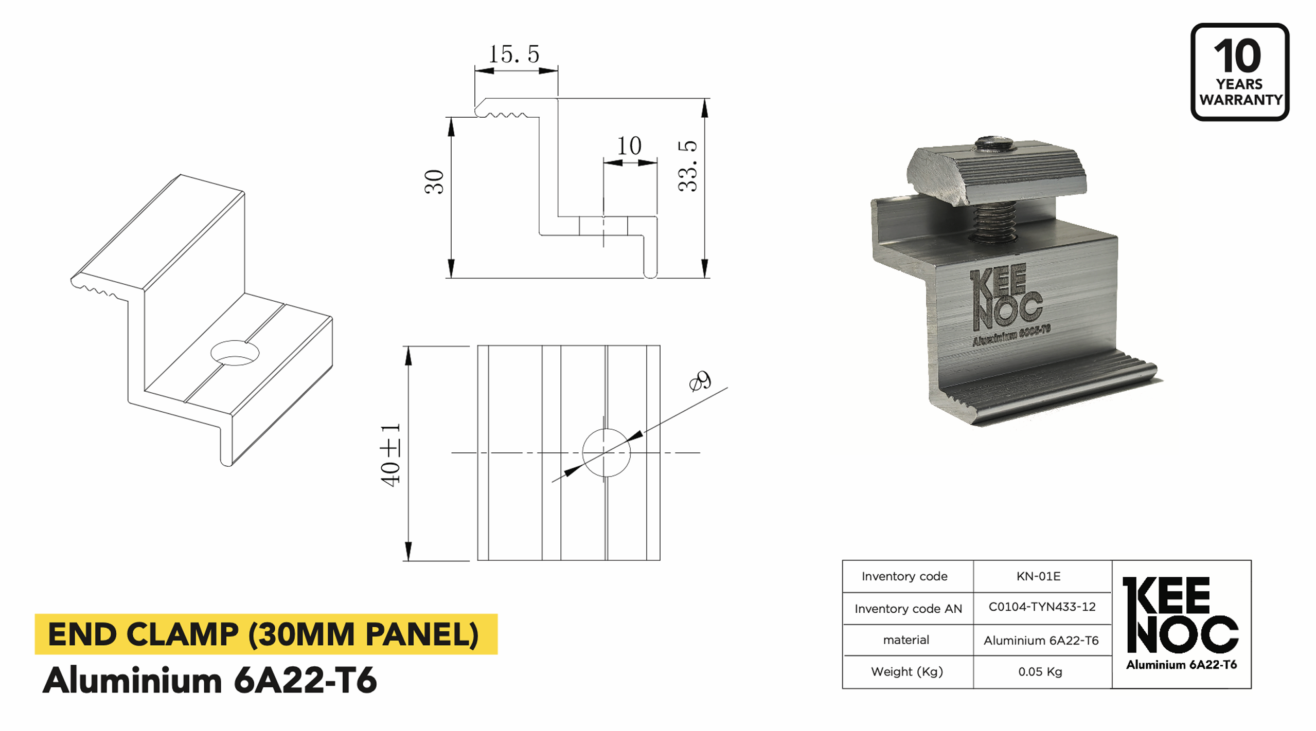 END CLAMP : KN-01E