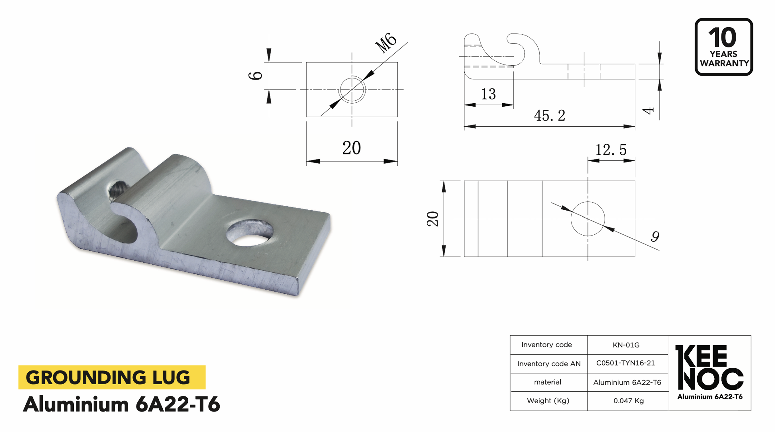 GROUNDING LUG : KN-01G